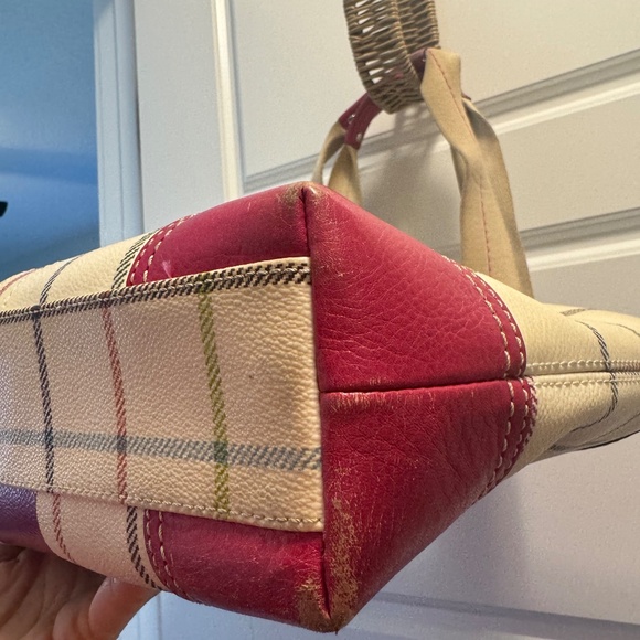 Coach Heritage Stripe Tattersall Tote - Picture 4 of 9